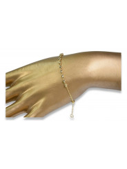 Yellow rose gold rosary bracelet★ russiangold.com ★ Gold 585 333 Low price