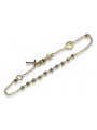 Yellow rose gold rosary bracelet★ russiangold.com ★ Gold 585 333 Low price