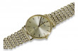 Златен мъжки часовник Geneve от 14k 585 карата mw004y&mbw004y