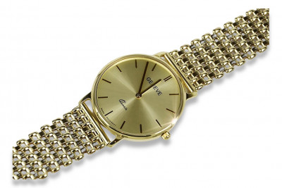 Reloj de oro amarillo 14k para hombre Geneve mw004y&mbw004y