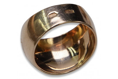 Elegantes Keine Steine Originales Vintage-Roségold 14 Karat Ring vrn007 vrn007