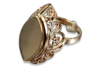 Oryginalny Różowy Złoty Pierścień Vintage 14k Bez Kamieni vrn008 vrn008