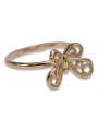 Russisch Sowjet rosa 14 Karat 585 gold Vintage Ring vrn088