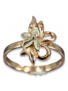 Russisch Sowjet rosa 14 Karat 585 gold Vintage Ring vrn043