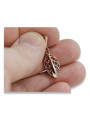 "Original Vintage 14K Rose Gold Leaf Pendant with No Stones" vpn081 vpn081