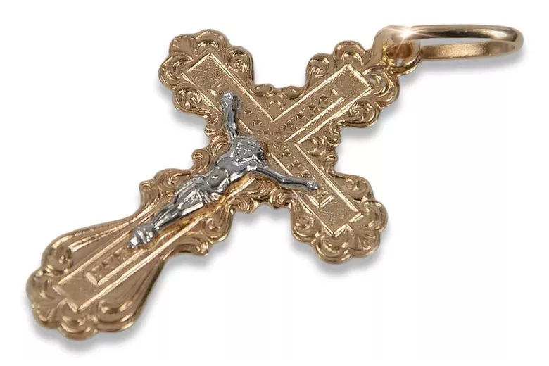 Croix ★ orthodoxe d’or russiangold.com ★ or 585 333 Prix bas