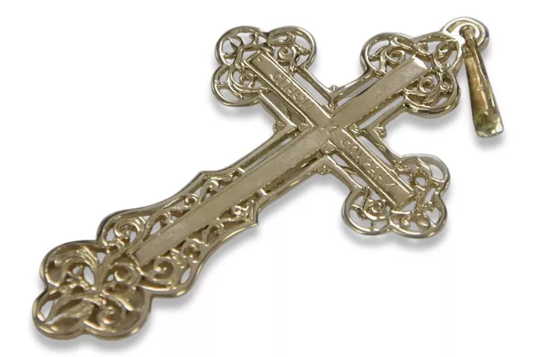 Gold Orthodox Cross ★ russiangold.com ★ Gold 585 333 Low price