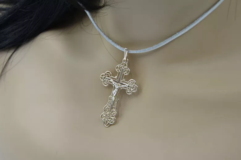 Gold Orthodox Cross ★ russiangold.com ★ Gold 585 333 Niedriger Preis