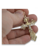 Gold Orthodox Cross ★ russiangold.com ★ Gold 585 333 Low price