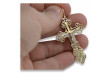 14K Yellow Gold Orthodox Cross Pendant oc003y