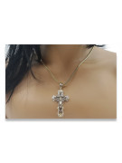 Exquisites 14K Gelb- & Weißgold Orthodoxes Kreuz OC010YW - Perfektes Geschenk für Frauen Man!!! oc010yw