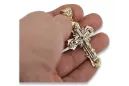 Exquisites 14K Gelb- & Weißgold Orthodoxes Kreuz OC010YW - Perfektes Geschenk für Frauen Man!!! oc010yw