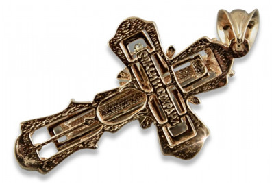 Златен православен кръст ★ russiangold.com ★ злато 585 333 Ниска цена