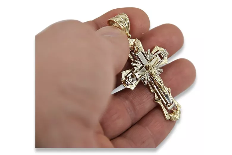 Croix ★ orthodoxe d’or russiangold.com ★ or 585 333 Prix bas