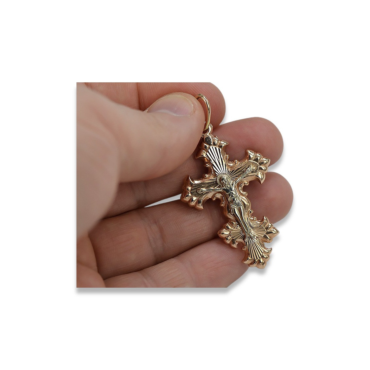 Croix ★ orthodoxe d’or russiangold.com ★ or 585 333 Prix bas