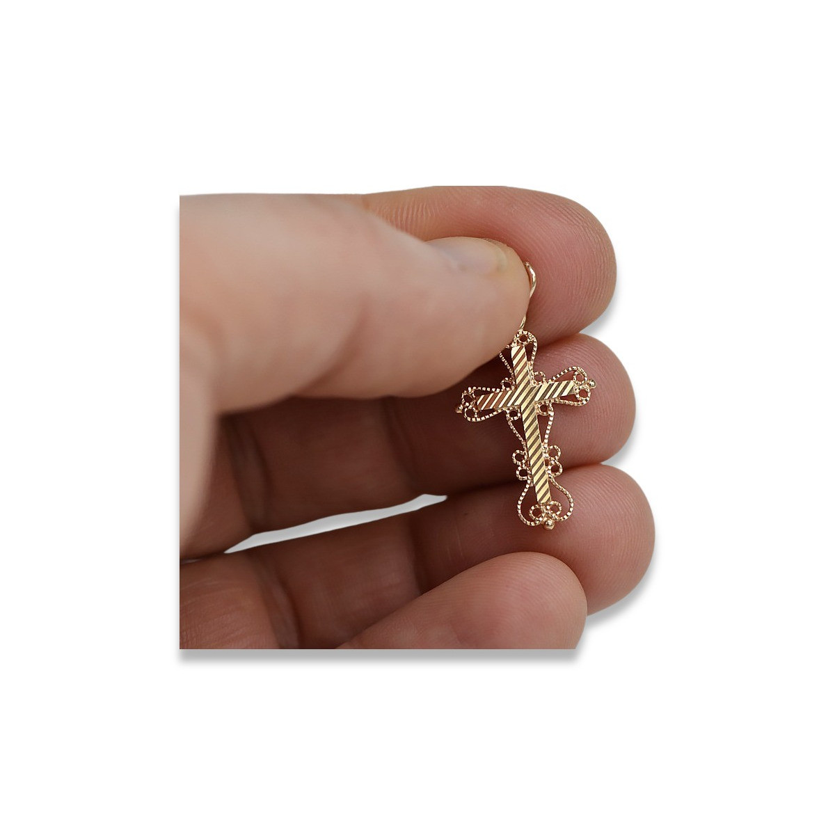 Croix ★ orthodoxe d’or russiangold.com ★ or 585 333 Prix bas