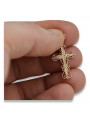 Gold Orthodox Cross ★ russiangold.com ★ Gold 585 333 Low price