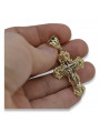 Gold Orthodox Cross ★ russiangold.com ★ Gold 585 333 Low price