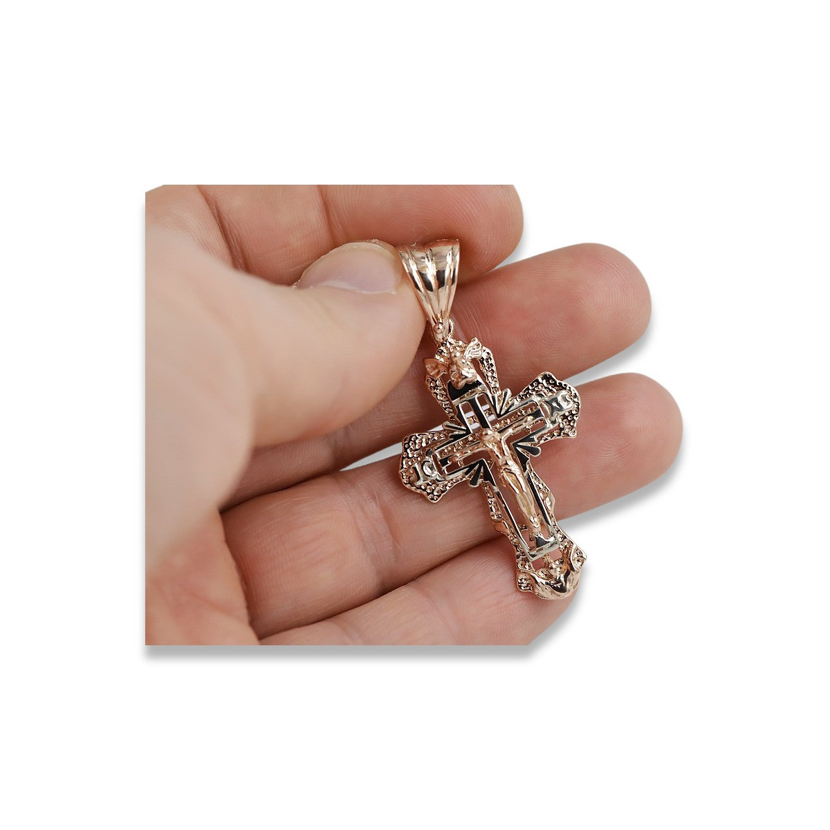 Croix ★ orthodoxe d’or russiangold.com ★ or 585 333 Prix bas