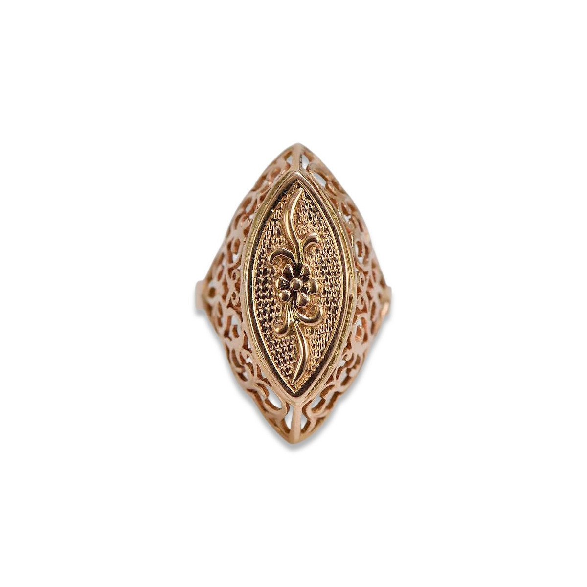 Russisch Sowjet rosa 14 Karat 585 gold Vintage Ring vrn016