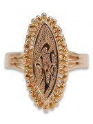 Russisch Sowjet rosa 14 Karat 585 gold Vintage Ring vrn120