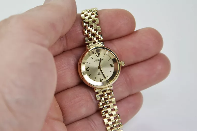 Gold ladies watch ★ zlotychlopak.pl ★ Gold purity 585 333 Low price!