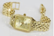 Montre bracelet en or jaune 14 carats Geneve pour dame lw055y&lbw008y