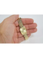 Gold men's watch Geneve ★ zlotychlopak.pl ★ Gold purity 585 333 Low Price!