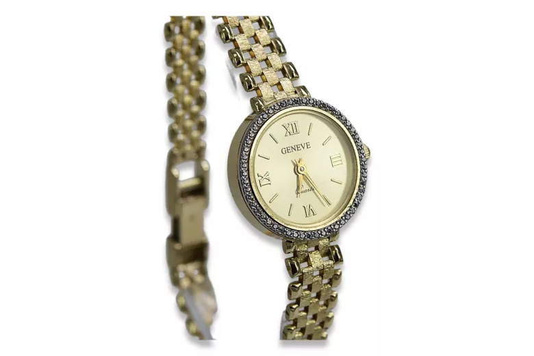 Gold ladies watch ★ zlotychlopak.pl ★ Gold purity 585 333 Low price!