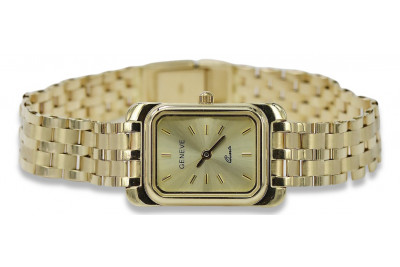 Reloj de Pulsera de Dama Geneve en Oro Amarillo 14k 585 lw003ydg&lbw007y