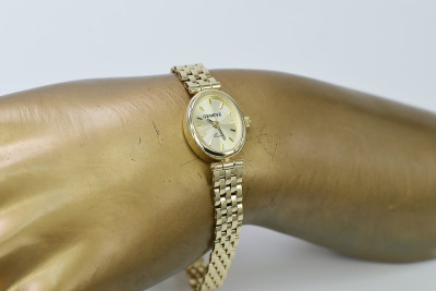 Italian 14K Yellow Gold Lady Geneve Watch lw031y