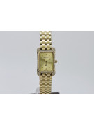 Żółty złoty zegarek na rękę Lady Geneve 14k 585 lw054ydg&lbw007y
