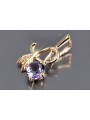 Vintage Rose Gold Ruby Zircon Emerald Sapphire Pendant vpc005