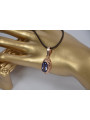 Vintage Rose Gold Ruby Zircon Amethyst Emerald Sapphire Pendant vpc014