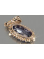 Vintage Rose Gold Ruby Emerald Sapphire Pendant with Zircon Amethyst Aquamarine Alexandrite vpc016