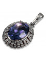 "925 Silver Gemstone Pendant: Ruby, Zircon, Amethyst, Emerald, Sapphire" vpc007s