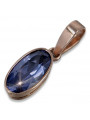 Rose Gold Plated Sterling Silver Gemstone Pendant vpc011rp