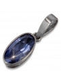 Pendentif soviétique argent 925 avec saphir rubis alexandrite émeraude émeraude aigue-marine vpc011s vpc011s