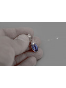 "925 Sterling Silver Gemstone Pendant with Alexandrite Ruby Sapphire Emerald" vpc011s