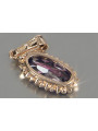 "Rose Gold Plated Silver Pendant with Ruby, Zircon, Amethyst, Emerald, Sapphire & More" vpc016rp