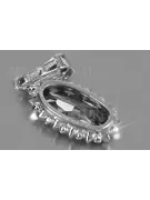 Pendentif en argent sterling plaqué or rose avec diverses pierres précieuses vpc016rp