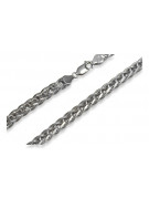 Elegant 14K White Gold Italian Spiga Chain - Various Lengths and Widths cc036w