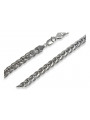 Elegant 14K White Gold Italian Spiga Chain - Various Lengths and Widths cc036w