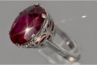 Rusă sovietică de argint 925 inel Alexandrite Ruby Smarald Safir Zircon vrc130s