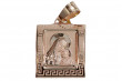 "Elegant 14K Rose Gold Mary Icon Medallion Pendant" pm001r pm001r