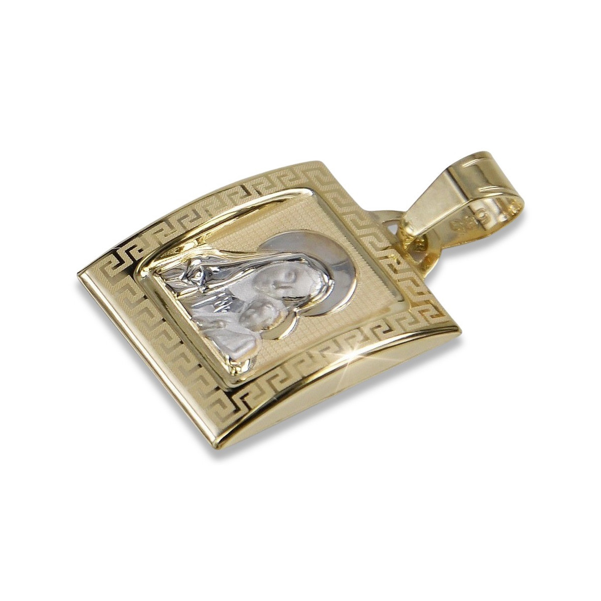 Gold Mary medallion icon pendant ★ zlotychlopak.pl ★ Gold 585 333 low price