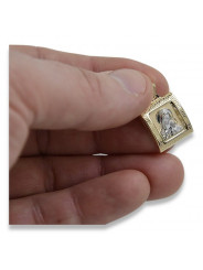 Gold Mary Medaillon Ikone Anhänger ★ zlotychlopak.pl ★ Gold 585 333 niedriger Preis