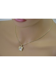 Colgante ★ Gold Mary medallón icono zlotychlopak.pl ★ Oro 585 333 precio bajo