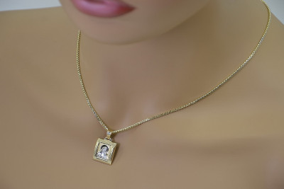 Pendentif ★ médaille d’or médaillon icône zlotychlopak.pl ★ or 585 333 petit prix