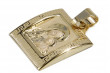 14K Yellow Gold Virgin Mary Medallion Pendant pm001y